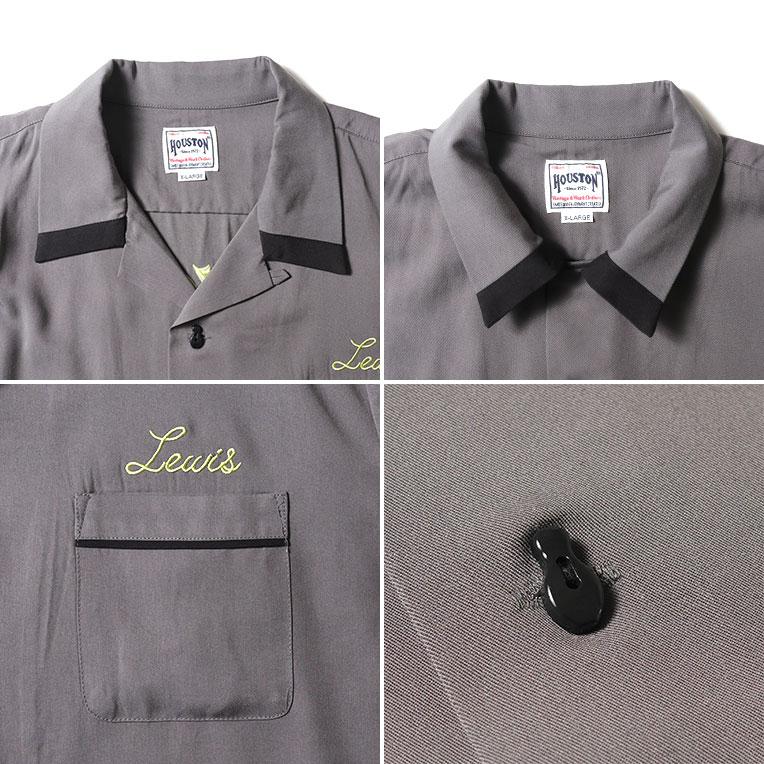 HOUSTON（ヒューストン） 41179 BOWLING S/S SHIRT (CONCORD