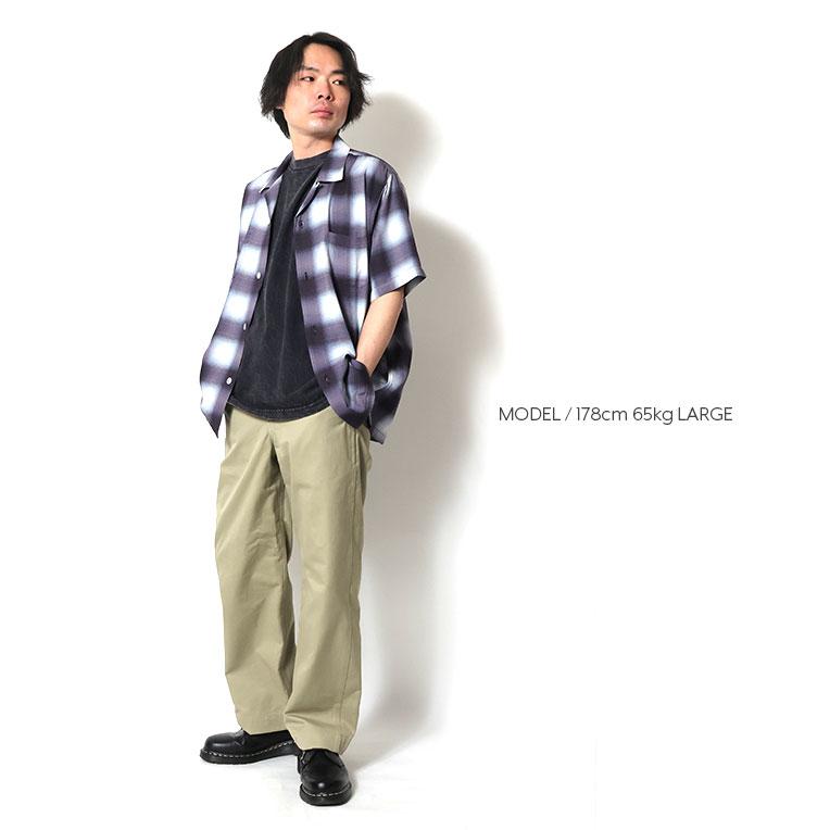HOUSTON（ヒューストン） 41187 OMBRE CHECK S/S SHIRT / オンブレ