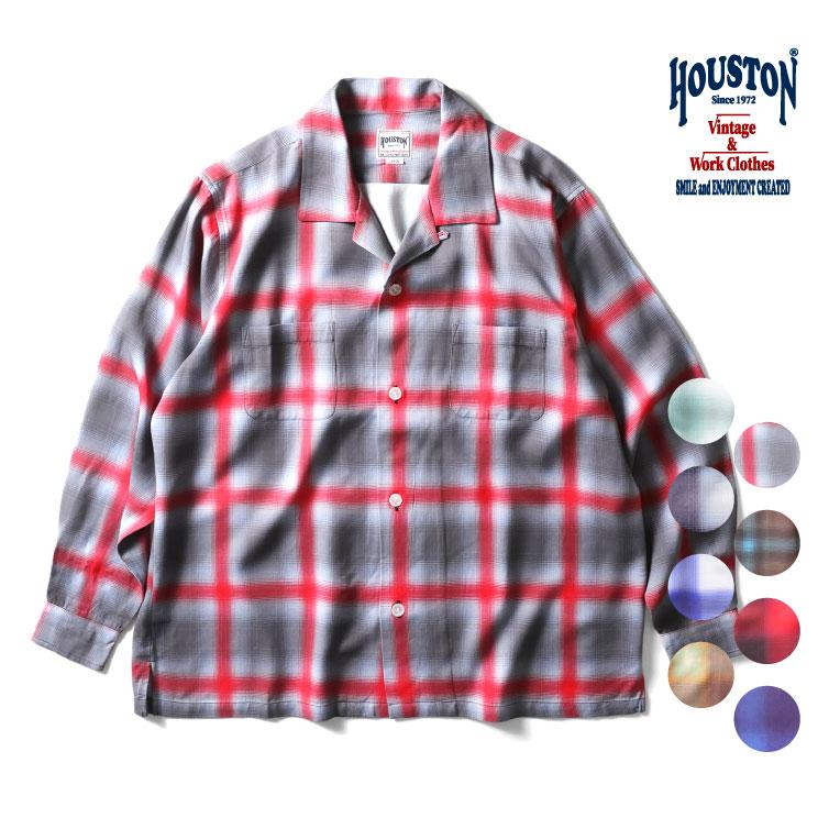 HOUSTON（ヒューストン） 41188 OMBRE CHECK L/S SHIRT / オンブレ