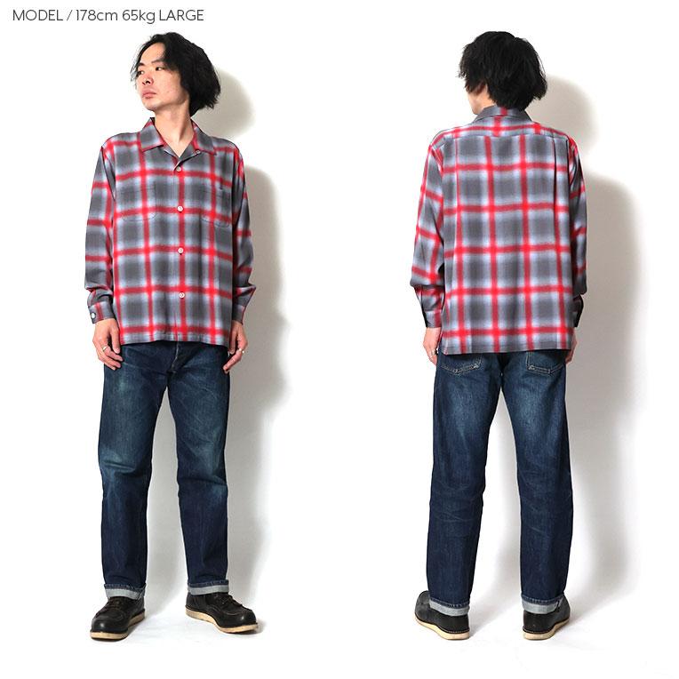 HOUSTON（ヒューストン） 41188 OMBRE CHECK L/S SHIRT / オンブレ