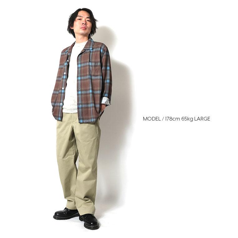 専用ページ② HOUSTON（ヒューストン） 41188 OMBRE CHECK L/S SHIRT / オンブレ