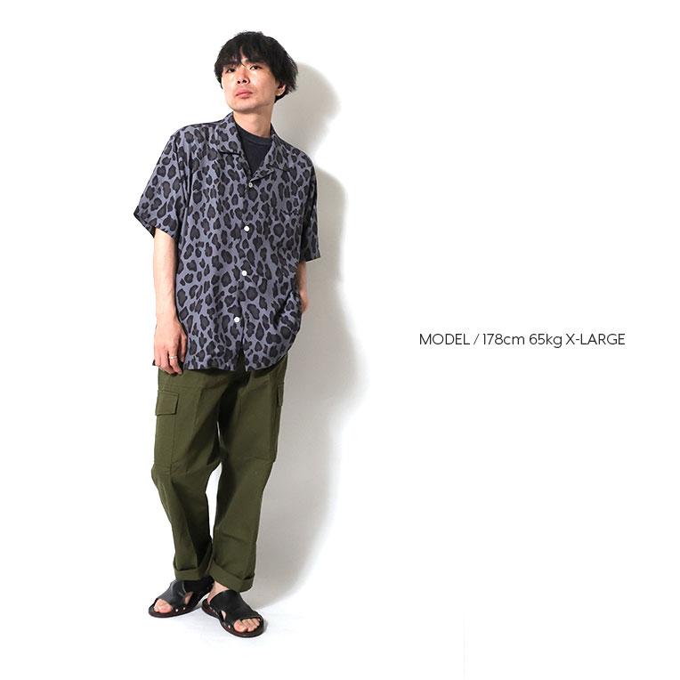HOUSTON（ヒューストン） 41195 ALOHA SHIRT (LEOPARD) / アロハシャツ