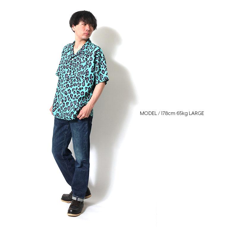 HOUSTON（ヒューストン） 41195 ALOHA SHIRT (LEOPARD) / アロハシャツ