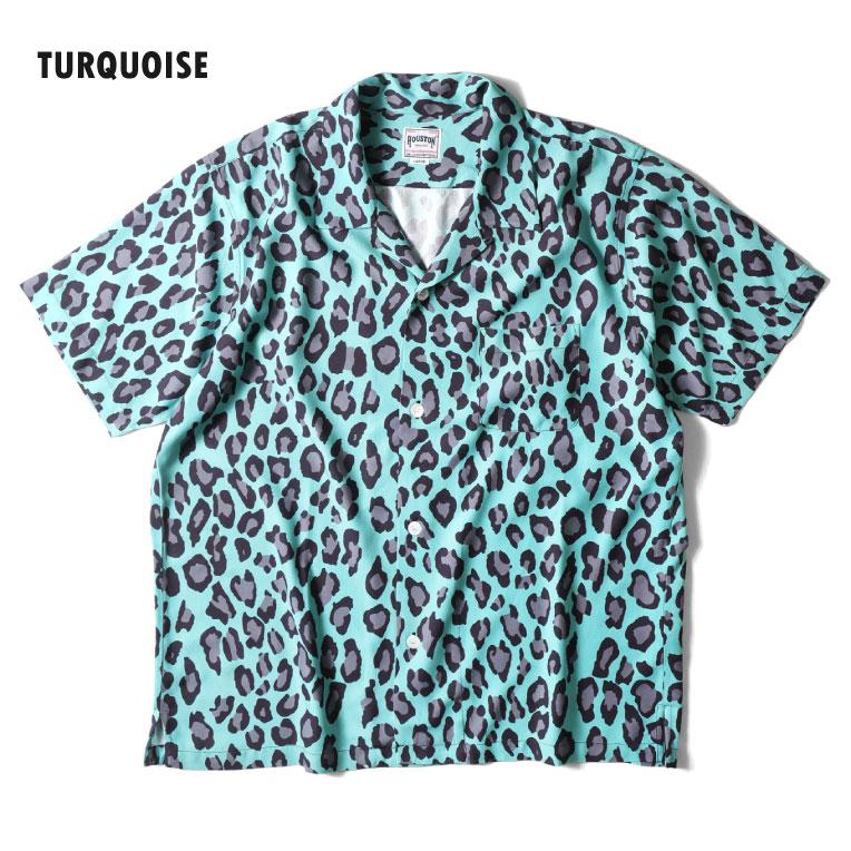 HOUSTON（ヒューストン） 41195 ALOHA SHIRT (LEOPARD) / アロハシャツ