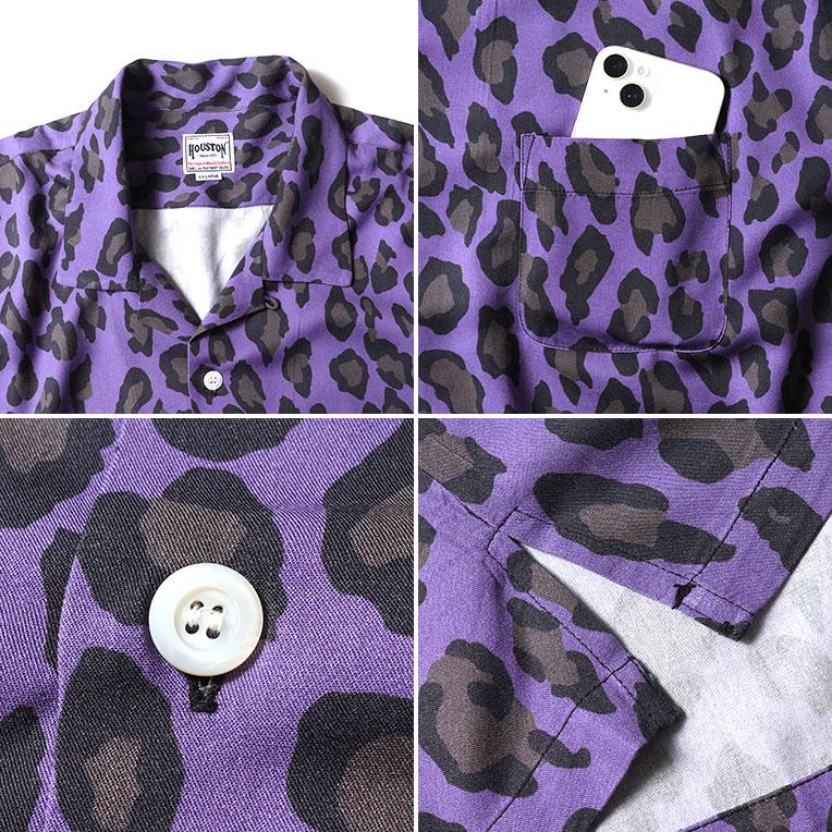 HOUSTON（ヒューストン） 41195 ALOHA SHIRT (LEOPARD) / アロハシャツ