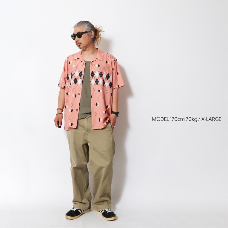 専用です UNIVERD72 / ユニバード72 41235 DRY ALOHA SHIRT (ARGYLE) アロハ