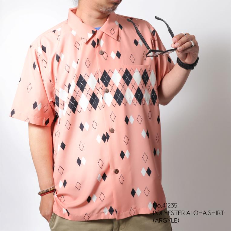 UNIVERD72 / ユニバード72 41235 DRY ALOHA SHIRT (ARGYLE) アロハ