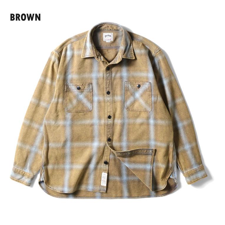 HOUSTON（ヒューストン） 41252VW VINTAGE OMBRE CHECK VIYELLA SHIRT