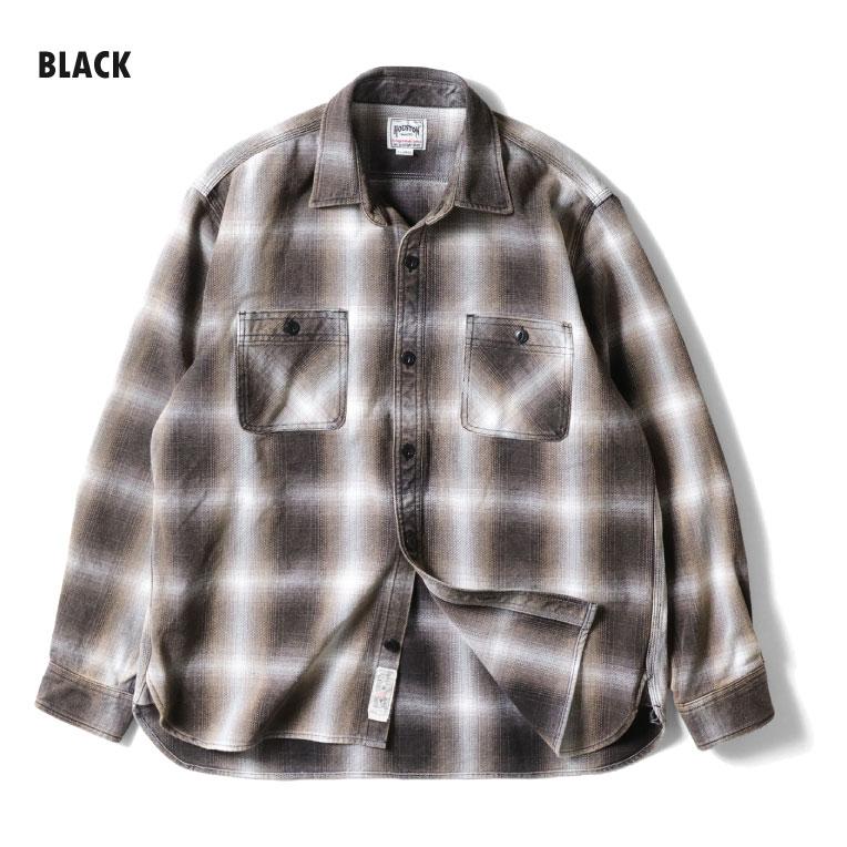 HOUSTON（ヒューストン） 41252VW VINTAGE OMBRE CHECK VIYELLA SHIRT
