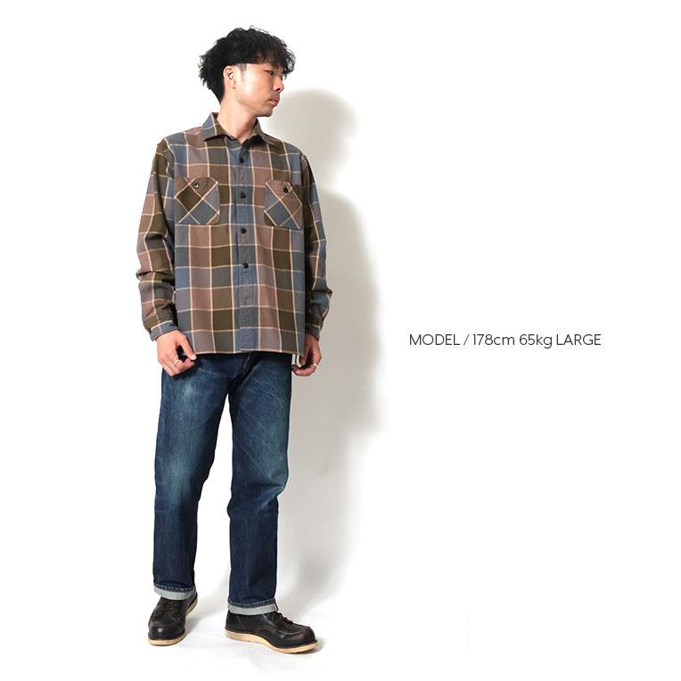 HOUSTON（ヒューストン） 41253 CHECK VIYELLA SHIRT / チェックビエラ