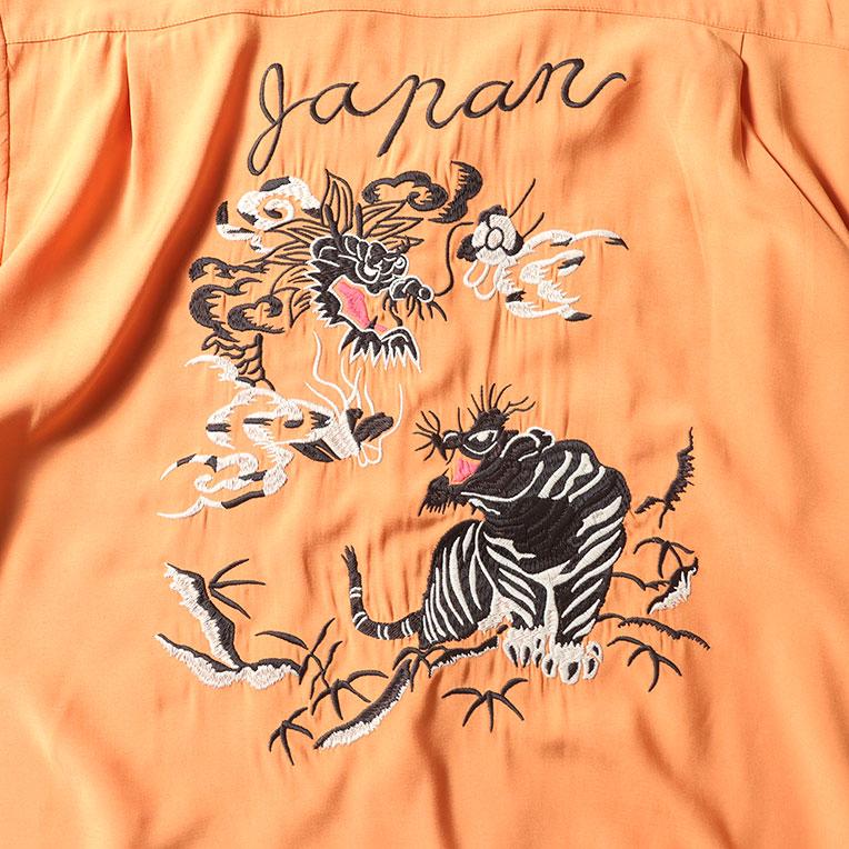 HOUSTON（ヒューストン） 41277 SOUVENIR SHIRT (TIGER & DRAGON