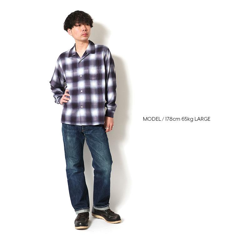 o905127 様 HOUSTON（ヒューストン） 41284 OMBRE CHECK L/S SHIRT / オンブレー