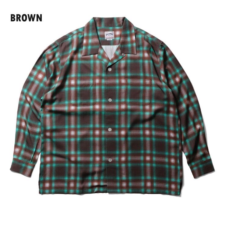 HOUSTON（ヒューストン） 41284 OMBRE CHECK L/S SHIRT / オンブレー