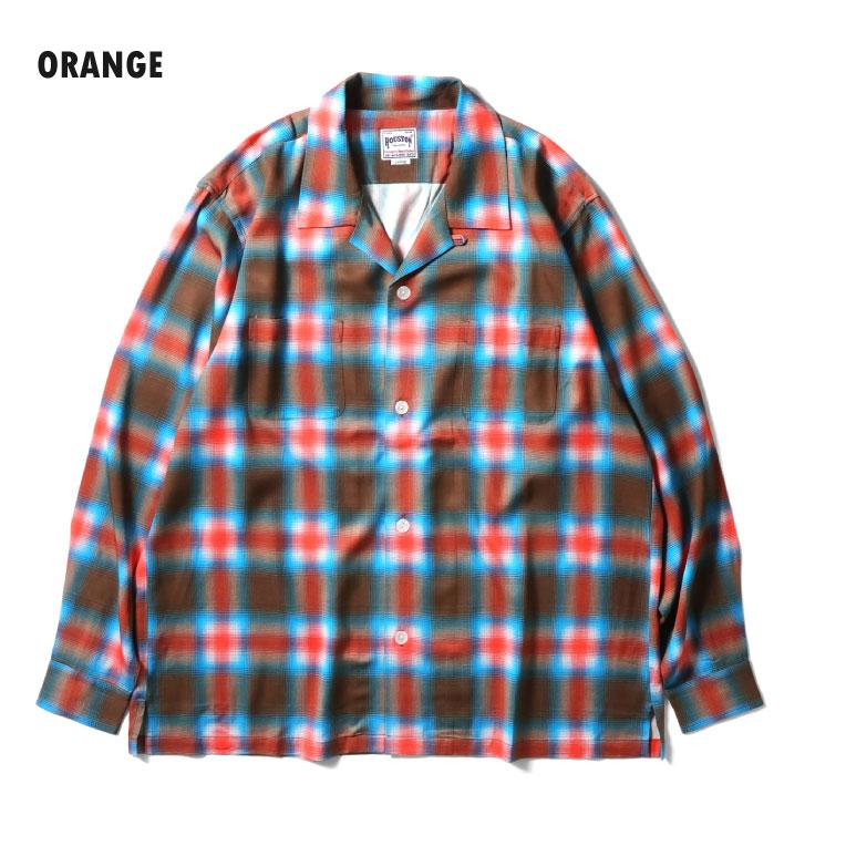HOUSTON（ヒューストン） 41284 OMBRE CHECK L/S SHIRT / オンブレー 