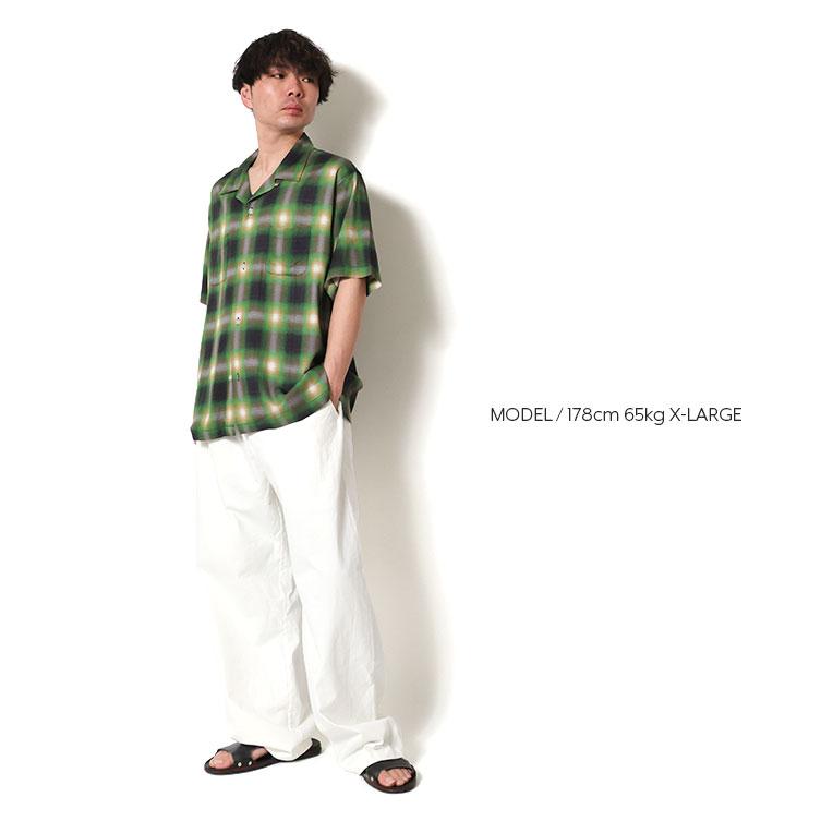 HOUSTON（ヒューストン） 41285 OMBRE CHECK S/S SHIRT / オンブレー