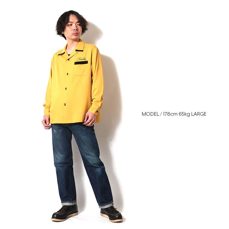 HOUSTON（ヒューストン） 41300 BOWLING L/S SHIRT (STRIKERS) / 長袖
