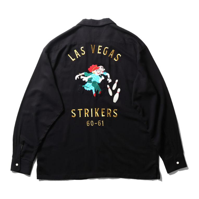 HOUSTON（ヒューストン） 41300 BOWLING L/S SHIRT (STRIKERS) / 長袖