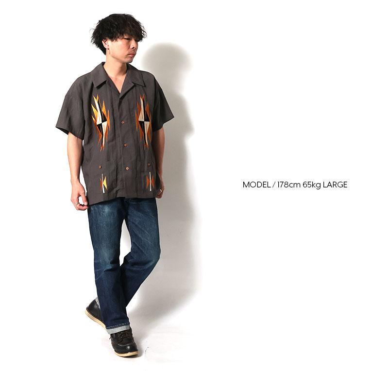 HOUSTON（ヒューストン） 41331 LINEN CHIMAYO SHIRT / リネンチマヨ