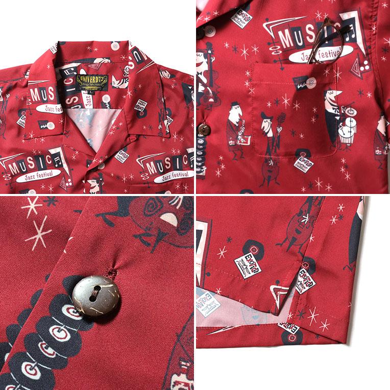 UNIVERD72 / ユニバード72 41337 DRY ALOHA SHIRT (JAZZ) アロハシャツ