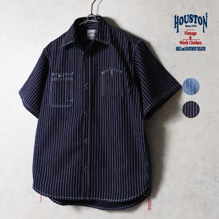 HOUSTON（ヒューストン） 41350 WABASH S/S 40's WORK SHIRT