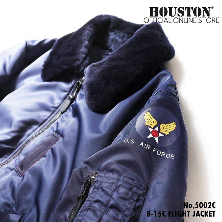 HOUSTON / ヒューストン 5002C B-15C FLIGHT JACKET / B-15Cフライトジャケット -全1色-｜houston-1972｜03