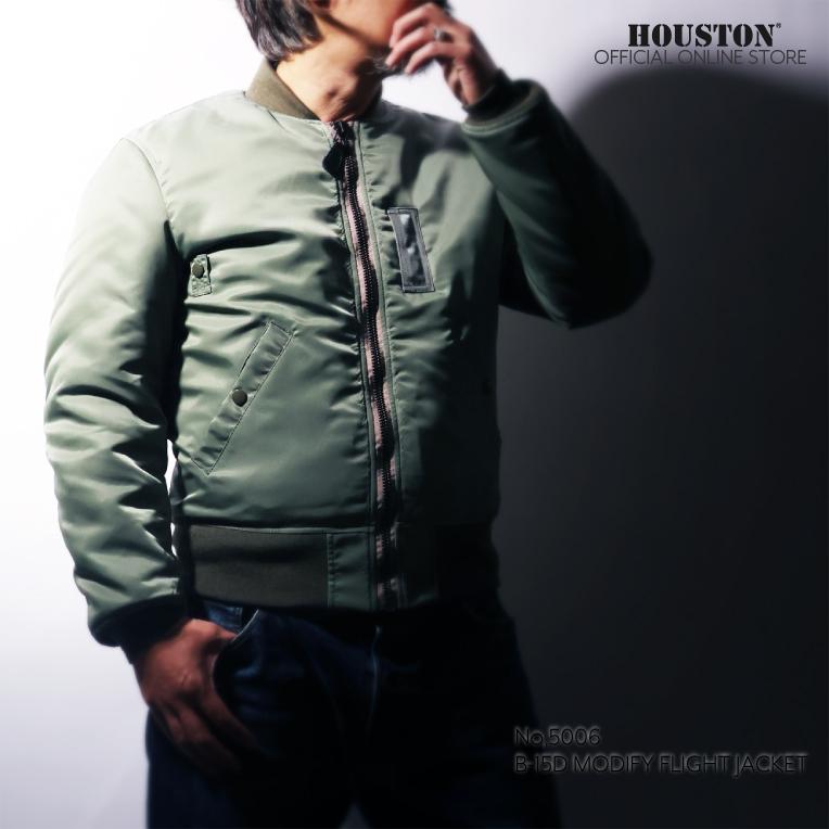 HOUSTON / ヒューストン 5006 B-15D MODIFY FLIGHT JACKET / B-15Dフライトジャケット モディファイモデル -全1色-の画像