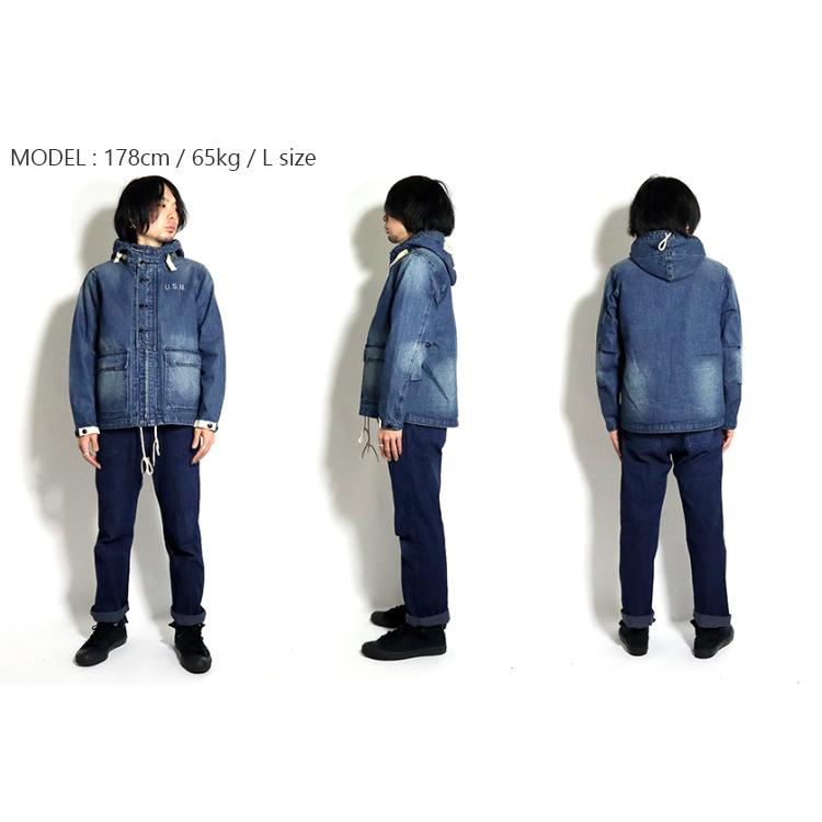 クーポン対象外 Houston ヒューストン 3way Denim Navy Parka 3way デニムネイビーパーカー 全2色 Houston Official Online Store 通販 Yahoo ショッピング
