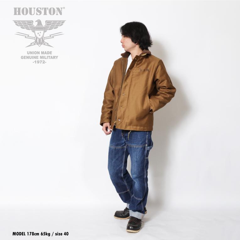 HOUSTON / ヒューストン 51320 100 ALPACA BOA N1 DECK JACKET / 100アルパカボアN1