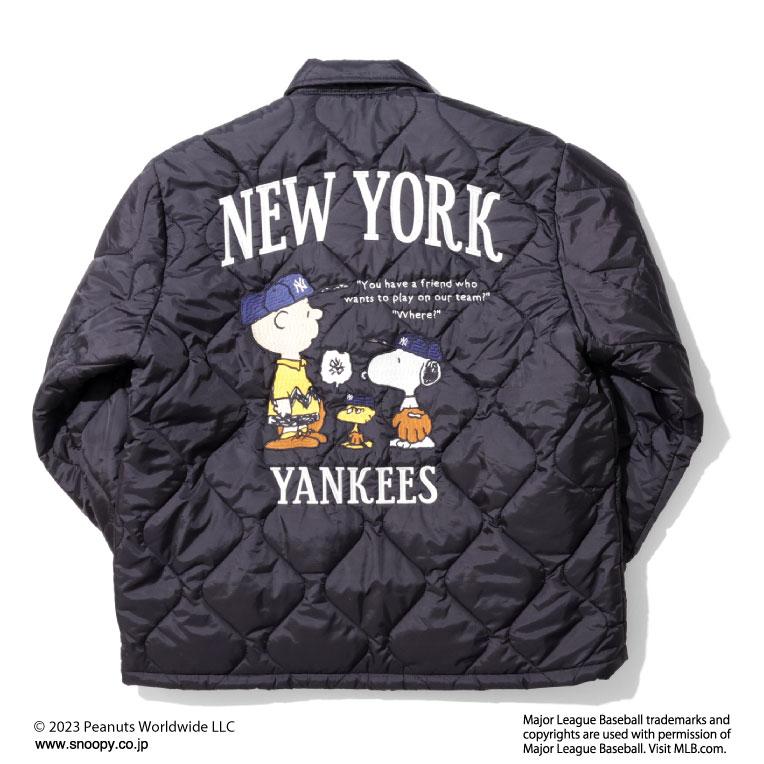 HOUSTON / ヒューストン 51344 PEANUTS × MLB QUILTING JACKET / キルティングジャケット -全3色- × HOUSTON PEANUTS MLB QUILTING JACKET キルティングジャケット cm/約63