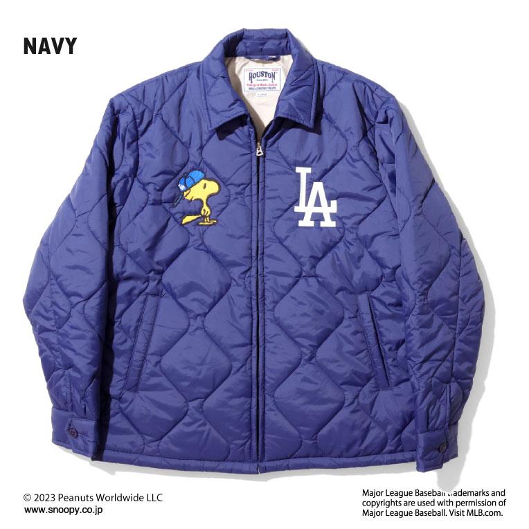 HOUSTON / ヒューストン 51344 PEANUTS × MLB QUILTING JACKET / キルティングジャケット -全3色- × HOUSTON PEANUTS MLB QUILTING JACKET キルティングジャケット cm/約63