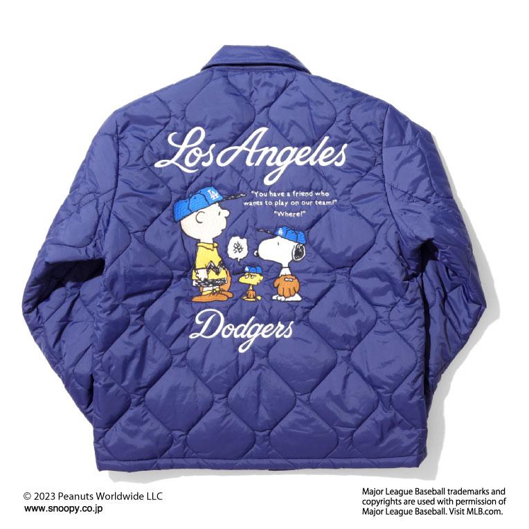 HOUSTON / ヒューストン 51344 PEANUTS × MLB QUILTING JACKET / キルティングジャケット -全3色- × HOUSTON PEANUTS MLB QUILTING JACKET キルティングジャケット cm/約63