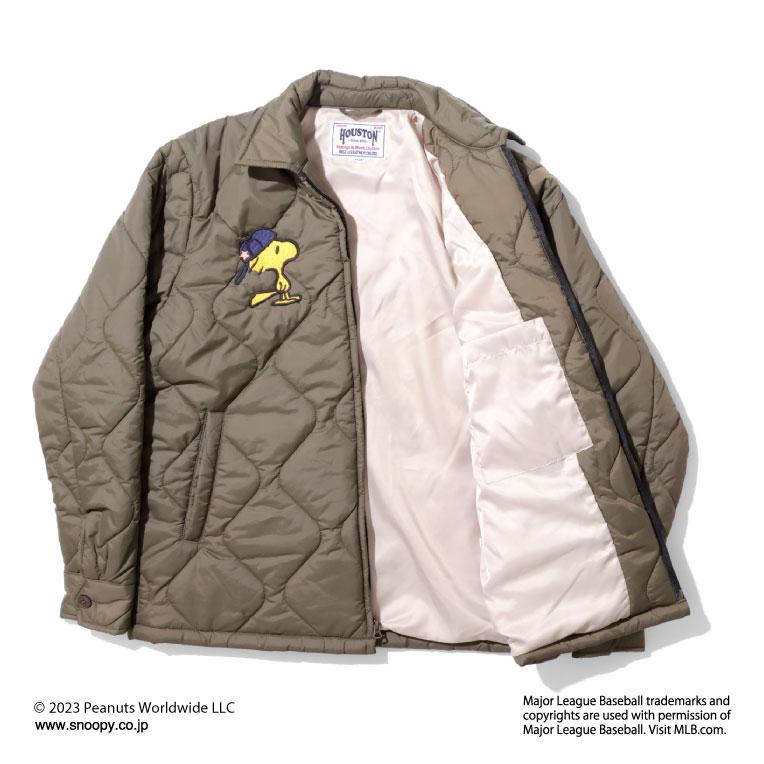 HOUSTON / ヒューストン 51344 PEANUTS × MLB QUILTING JACKET / キルティングジャケット -全3色- × HOUSTON PEANUTS MLB QUILTING JACKET キルティングジャケット cm/約63