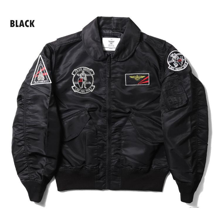 HOUSTON  / ヒューストン 51345 EMBROIDERY CWU-36/P FLIGHT JACKET (BLACK KNIGHTS) / 刺繍カスタムフライトジャケット -全2色-｜houston-1972｜05