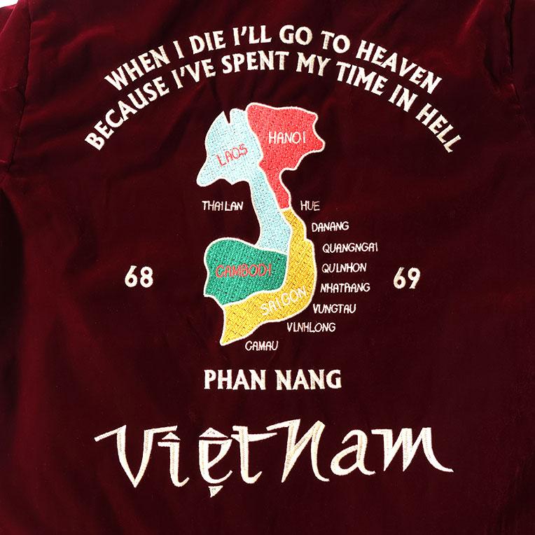 HOUSTON（ヒューストン） 51382 VELVETEN VIETNAM JACKET (MAP) / 別珍