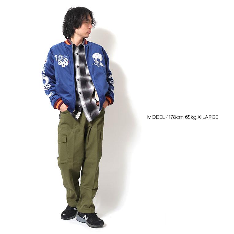 HOUSTON（ヒューストン） 51387 VELVETEEN SOUVENIR JACKET (SKULL