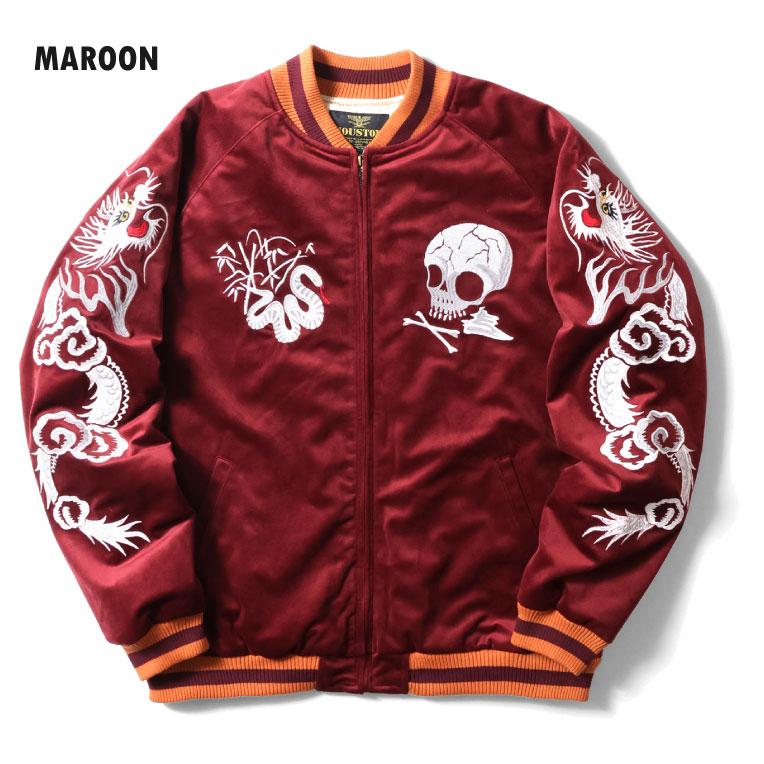 HOUSTON（ヒューストン） 51387 VELVETEEN SOUVENIR JACKET (SKULL