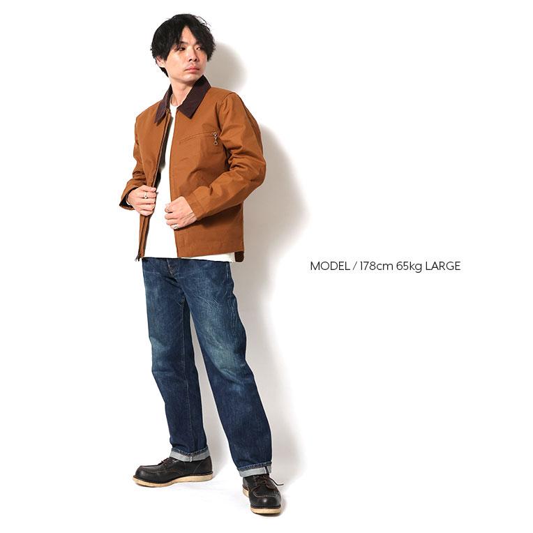 HOUSTON / ヒューストン 51402 DUCK ZIP WORK JACKET ダック