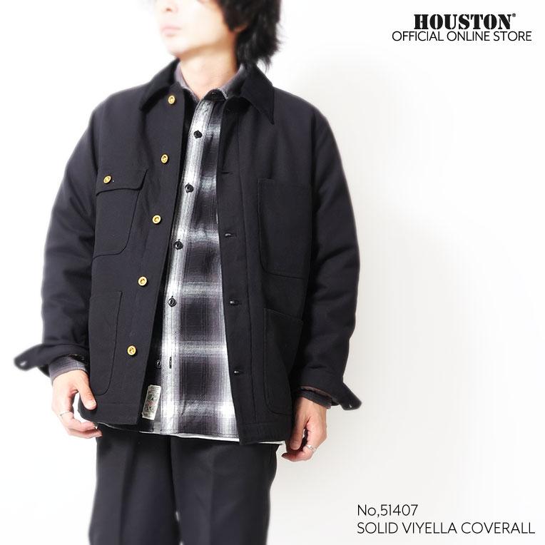 HOUSTON（ヒューストン） 51407 SOLID VIYELLA COVERALL / ソリッド