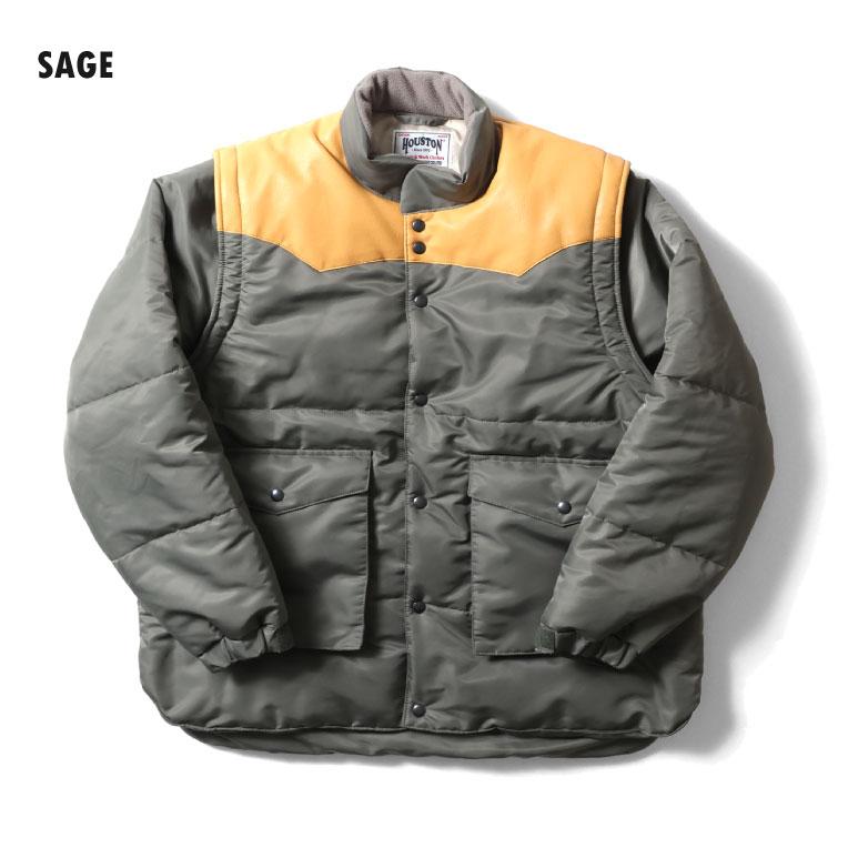 HOUSTON（ヒューストン） 51431 NYLON 2WAY PADDING JACKET / ナイロン