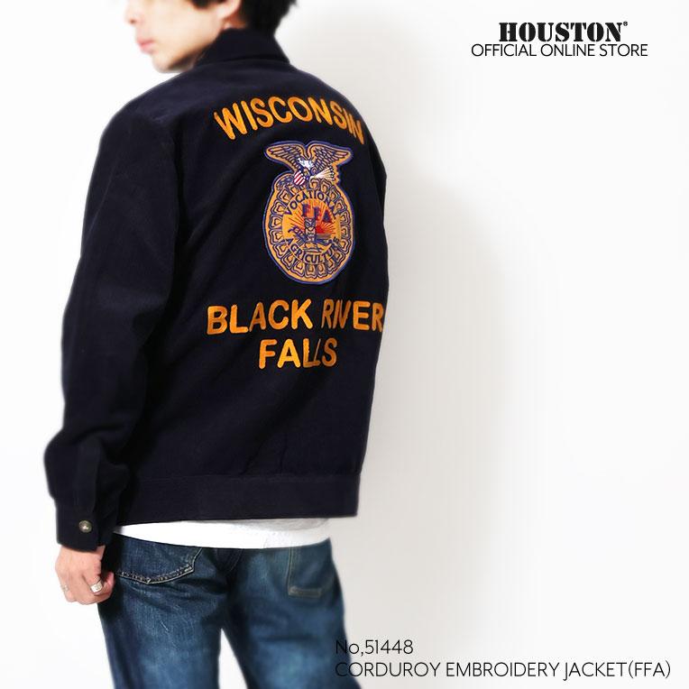 HOUSTON（ヒューストン） 51448 CORDUROY EMBROIDERY JACKET (FFA