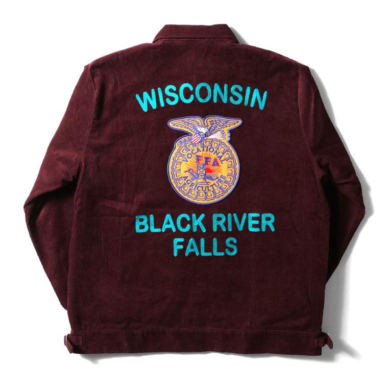 新品】HOUSTON コーデュロイ刺繍ジャケット 定価22990円 コーデュロイ