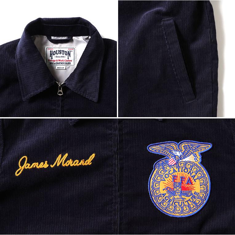 N*e様 HOUSTON コーデュロイ EMBROIDERY ジャケット FFA HOUSTON（ヒューストン） 51448 CORDUROY EMBROIDERY JACKET (FFA