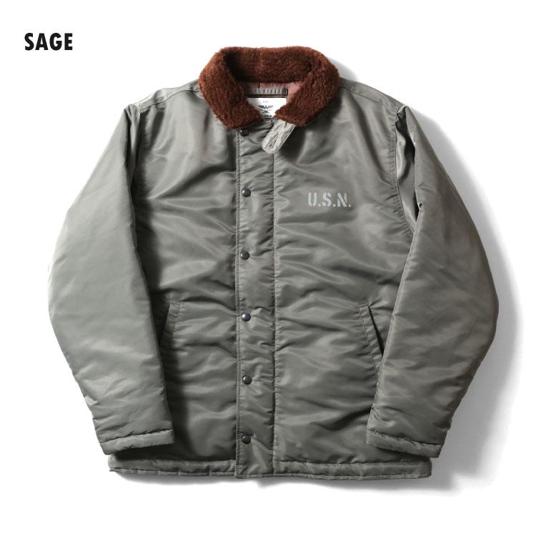 HOUSTON / ヒューストン 51459 NYLON N-1 DECK JACKET / ナイロンN-1