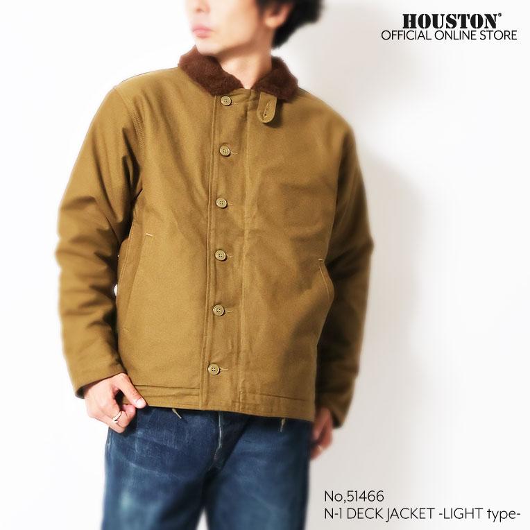 ヒューストン N-1 デッキジャケット HOUSTON 40 L HOUSTON（ヒューストン） N-1デッキジャケット タイト・バック