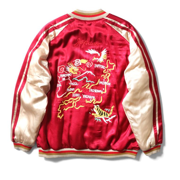 HOUSTON / ヒューストン 51470 RAYON SOUVENIR JACKET (MAP) / レーヨンスーベニアジャケット -全3 ...