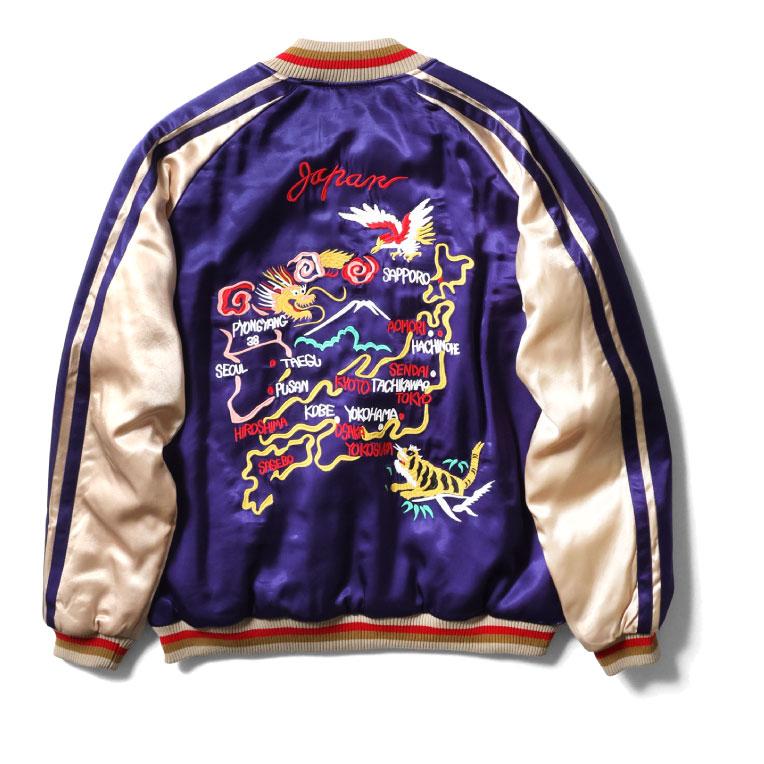 HOUSTON（ヒューストン） 51470 RAYON SOUVENIR JACKET (MAP