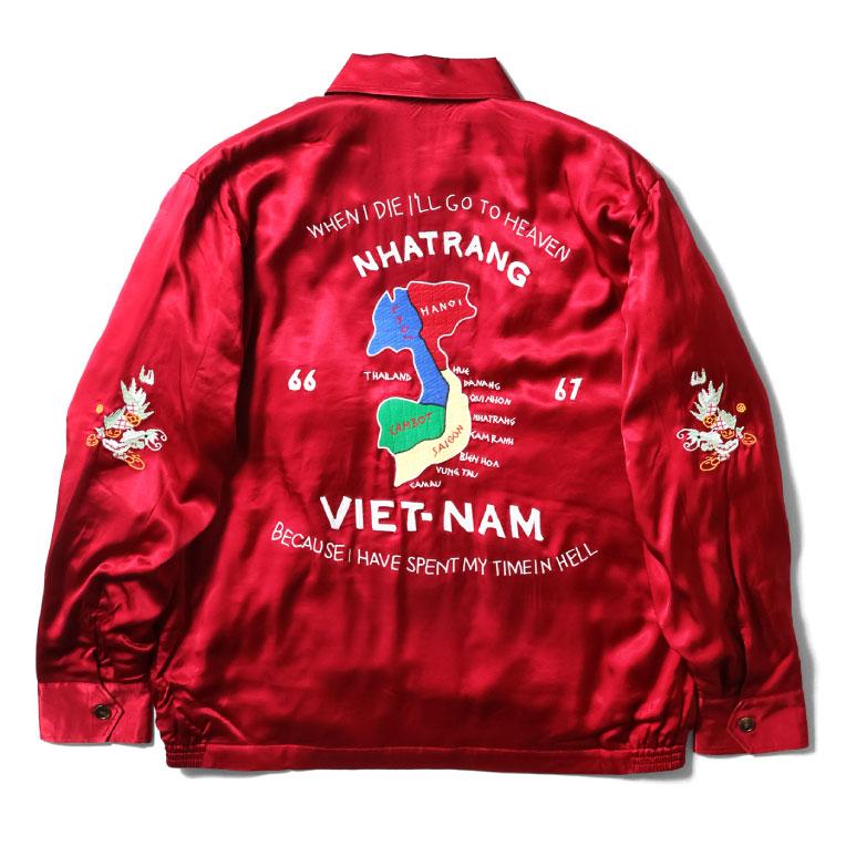 HOUSTON ヒューストンLベトジャンVIETNAM JACKET地図MAP HOUSTON / ヒューストン】 VIETNAM JACKET(MAP) / ベトナム ジャケット