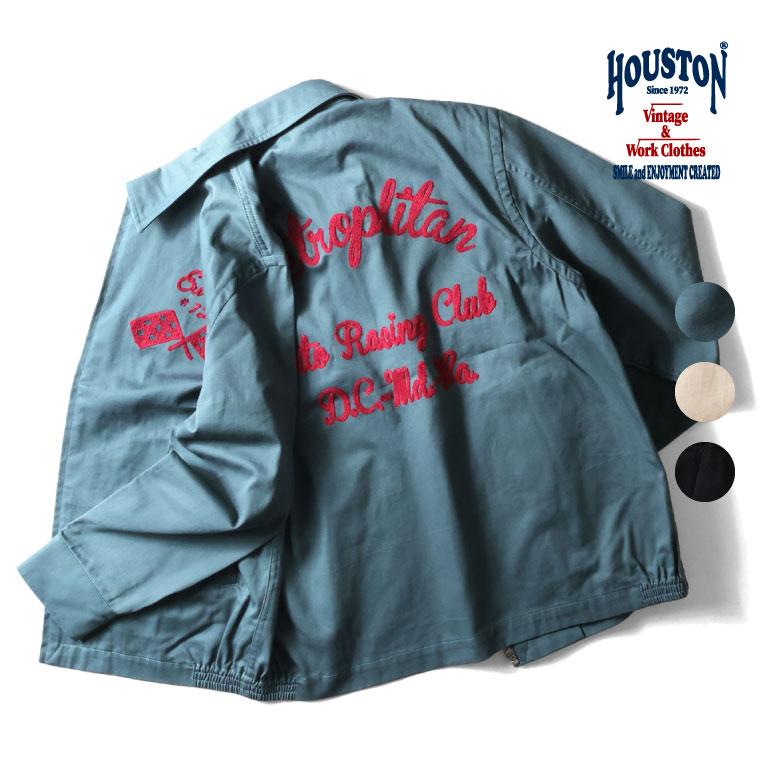 HOUSTON  / ヒューストン 51475 EMB HARRINGTON JACKET(METROPOLITAN)  / 刺繍ハリントンジャケット -全3色- | HOUSTON