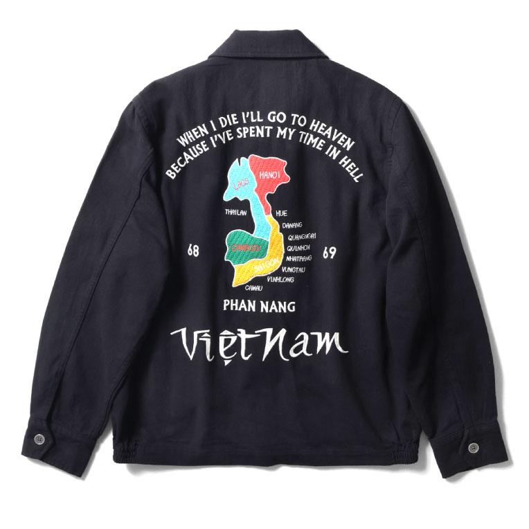 HOUSTON（ヒューストン） 51477 COTTON LINEN VIETNAM JACKET (MAP