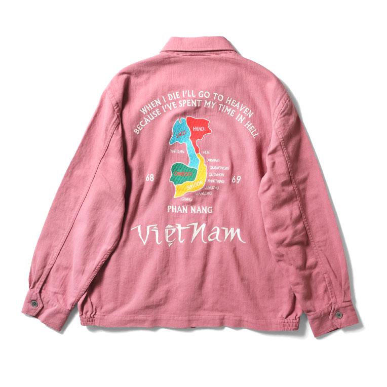 HOUSTON（ヒューストン） 51477 COTTON LINEN VIETNAM JACKET (MAP